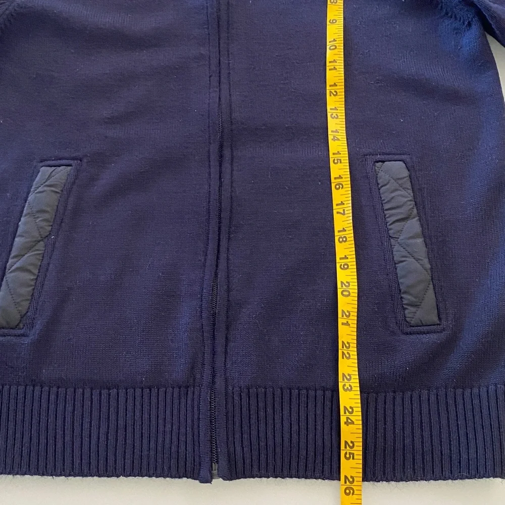 Saint James Dark Blue Zip-Up Cardigan Sweater for Men Size M - Picture 8 of 17